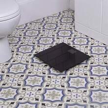 Talking Bathroom Scale Glass Black With Large Easy To Read Digital Display - A - View 6