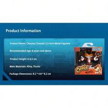 Simba Jadatoys官方授权奇多猎豹2.5英寸金属收藏人偶 - 精致桌面模型 - 彩色 - 查看 8