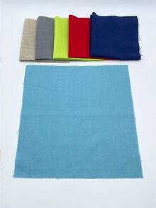 2pcs 30cm/11.81in Faux Linen Cross Stitch Fabric, Available In Lake Blue, Navy, Gray, Red, Beige, Green, For DIY Embroidery And Crafts - Two 30*30cm Imitation Linen Fabric Sheets - View 6