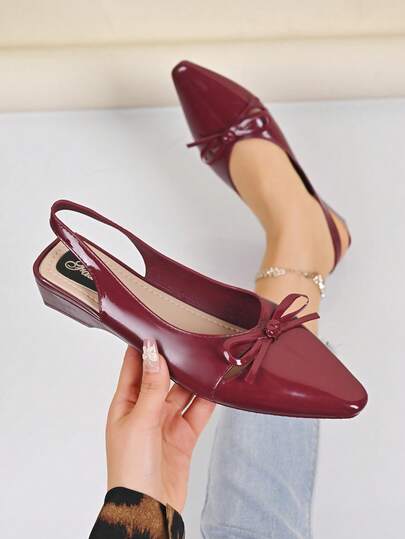 Zapatos de gelatina de punta versátiles y de moda para mujeres, zapatos casuales de suela blanda para fiestas, zapatos slip-on para todas las estaciones