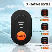 Heated Gloves for Men Women Rechargeable Waterproof Heated Work Gloves with Arthritis Raynaud's Relief for Ski Golf Hiking Driving - Negro Morado - Ver 3