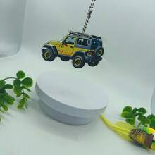 Pingente Plano em Formato 2D, Adequado para Carros - Decoração Multifuncional, Pode Ser Pendurado em Mochilas ou Usado como Chaveiros, Presente Ideal para o Dia dos Namorados, Dia das Mães, Dia dos Pais, Natal e para Amigos e Família - Multicolorido - Visão 2