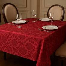 Jacquard Tablecloth For 4, 6, Or 8 People. - 紅色 - 查看 8
