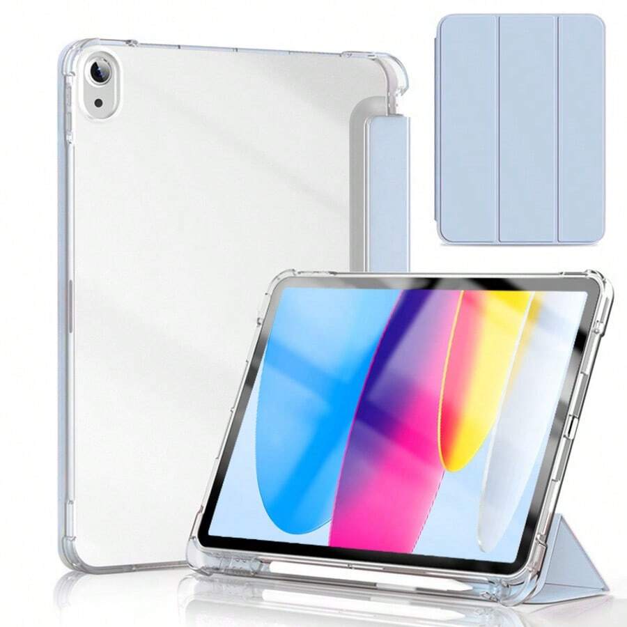 Compatible With Ipad 11th Generation Protective Case, A16 Case, Built-In Pen Slot, TPU Soft Shell, Minimalist Design/Pink/Foldable Tablet Case, Case, Compatible With Ipad 10th Generation Protective Case, Compatible With IPad Air 11 Tablet Case, Tab M11 Case, MatePad Case, Compatible With Matepad SE 11 ", Pad2 11"/ Pad SE 11 Inch Tablet Protective Case