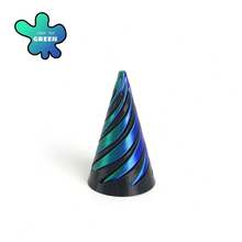 3 Đồ chơi hình nón xoắn ốc bất đối xứng, Đồ trang trí bàn làm việc hình nón xoắn ốc in 3D giúp giảm lo âu | Dây xoáy mini giúp giảm căng thẳng | Thích hợp trang trí xe hơi, phòng khách, phòng ngủ - Nhiều màu - Xem 19