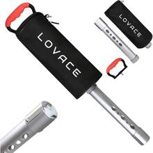 Golf Ball Retriever Shag Bag for Golf Balls with Detachable Aluminum Alloy Tube - Negro - Ver 1
