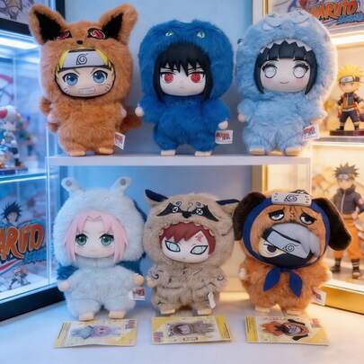 1Pc Urban  Popular Anime Merchandise Mystery Blind Box - Featuring Gaara, Sakura, Hinata, Kakashi, Sasuke & More Character Figurines, Must-Have Item For Modern Anime Fans, Ideal Desktop Decor & Plush Pendants, Back To School Gift, Birthday Party Trinkets, Anniversary Souvenirs, Valentine's Day Gifts & Holiday Presents, Ideal For Anime & Pop Culture Enthusiasts