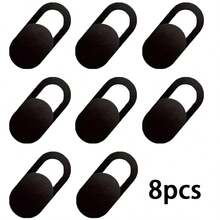 6pcs/10pcs/20pcs Camera Lens Cover, Metal Privacy Sticker For Smartphone, Computer, Webcam, Gift For Birthday, Easter, Boyfriend, Girlfriend - Black - View 7