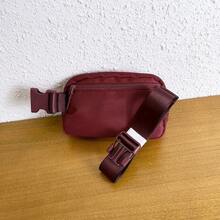Riñonera de Yoga a, bolsaóvil de cintura deportiva de Metal para Yoga, bolsa portátil Unisex para correr, regalo para mujer, almacenamiento multiusos 8FCX - Burdeos - Ver 12