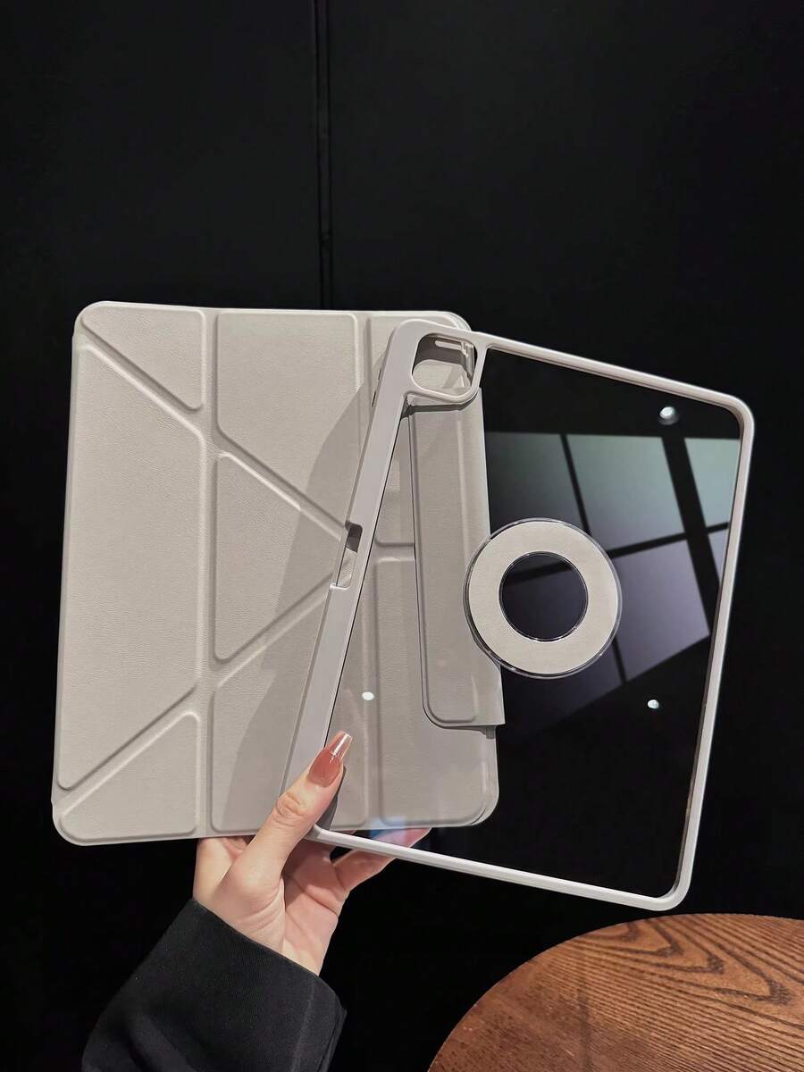可拆卸磁吸平板电脑保护套，型号 A16，3+Y 折叠设计，带笔槽，透明亚克力底壳，适用于第十代 Pro 11 英寸（2020/2021/2022）、Air 11 英寸（M2）、Air 11 英寸（M3）、Mini 7/6，多角度平板电脑支架，智能休眠/唤醒功能，也兼容第九代保护套