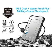 ineo 2.5" USB 3.0 Type A Rugged Waterproof and Shockproof External Hard Drive Enclosure [T2580] - USB 3.0 Tipo A T2580 - Ver 3