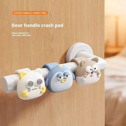 Miếng đệm silicon chống va đập cho tay nắm cửa, bảo vệ cửa ra vào, cửa phòng ngủ, chặn tay nắm cửa sổ, cửa tường.