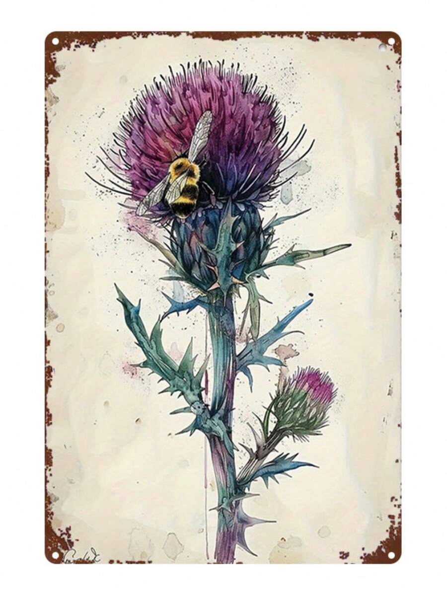 2D Flat, 1pc The Eminence In Shadow Metal Sign - 8x12 Inch Vintage Gothic Wall Art With Dark Fantasy Character Design, Rustic Iron Frame For Home, Bar, Cafe, Office Decor - Unique Gift Idea, Bar Decoration | Vintage Wall Art | Durable Metal Sign - Hoạt hình - Xem 1