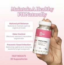 Boric Acid Feminine Suppositories For Intimate PH Balance - 30 Count Vaginal Wellness Capsules | Her F*Antasy Box - 30 viên nang - Xem 2