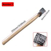 1PC Jewelry Tool Texture Hammer With Wooden Handle Punch Printing Metal Mallet For Jewelry Repair & DIY Carving Tools - A - View 18