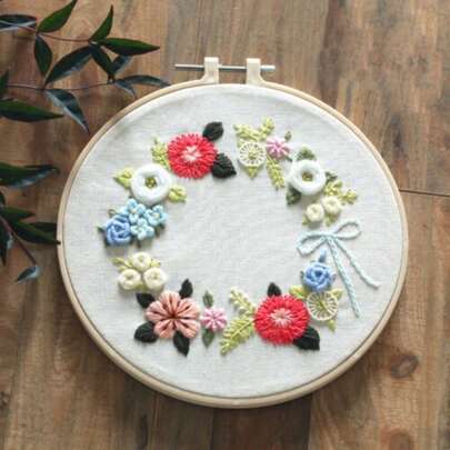 Embroidery Cross Stitch Kit Set For Beginners Handmade Embroidery DIY Decor