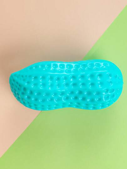 1pc Pet Peanut Shaped Chew Toy, Colorful