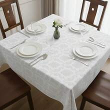 Jacquard Tablecloth For 4, 6, Or 8 People. - 白色 - 查看 6