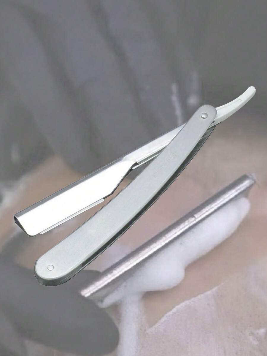 1 Piece Shaving Razor Underarm Knife Dual Edge Blade Foldable Shaver Hair Removal Beard Face Beauty Body Eyebrow Bikini - Silver - View 1