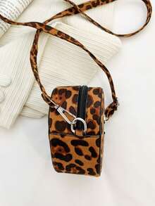 Túi đeo chéo hình trái tim bằng chất liệu PU, khóa kéo, dành cho bé gái, thích hợp sử dụng hàng ngày trong mọi mùa. - A - Xem 6