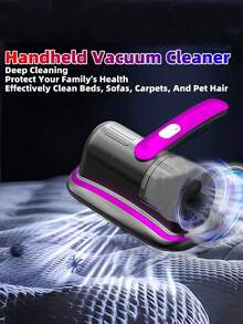 1 pieza Aspiradora, Plumero de limpieza, Removedor de pelo, Aspiradora inalámbrica para limpieza profunda de cama, sofá, pelo de mascota y alfombra - Multicolor - Ver 3