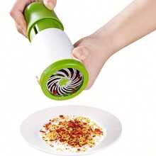 Manual Grinder, Spice Grinder, Food Chopper, Parsley Cutter, Vegetable Shredder, Cilantro Cutter, Chili Kitchen Tools, Kitchen Gadgets Mixer, Grinder, Easy To Grind Spices, Very Suitable For Grinders And Food Lovers - Green - View 2