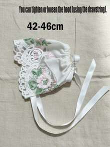 1pc Vintage Palace Style Embroidered Pink Retro Hat - 1PC - View 10