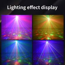 DJ Disco Ball Lights, Party Lights, Remote Control Pattern Projector, LED Sound Activation, RGB Strobe Projection Lights, Christmas, Halloween, Holiday Parties, Karaoke Bar, Birthday, Wedding, Club Atmosphere Lights - USB Plug-in Model - View 5