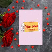 1pc Mother's Day Greeting Card, Fun And Creative, For Family And Friends, BEST MAM, Thank You Cards, Birthday Gift, Cards, Unusual Items, Gift Cards - Sets - View 6