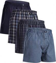 Ropa interior activa de talla grande para hombres - Verde Mixto/Rayas 4 Pares - Ver 7