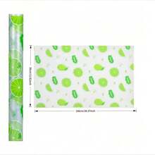 Waterproof Fridge Mat - Moisture-Proof, Skid-Proof, Washable, Reusable, 2 Patterns To Choose From, Made Of EVA Material, Can Be Freely Cut To Fit Different Sizes, Suitable For The Internal Shelves Of The Refrigerator, Kitchen Cabinets, Drawers, Etc., To Keep The Home Storage Area Clean And Tidy. - Multicolor - View 12