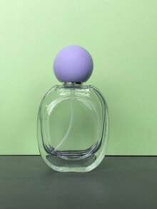 1.01oz Oval Glass Perfume Bottle, Elegant Makeup Spray Bottle, Colorful Round Cap Refillable Bottle, Essential Back-To-School Item - Glass Bottle - View 3