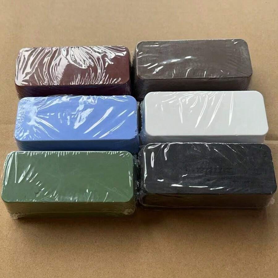 KLONKEE 8盎司/12盎司/25盎司金属抛光膏套装，2支/3支/6支（每支4盎司）铝不锈钢首饰抛光膏，包含粗细不同的抛光棒 - 彩色 - 查看 1