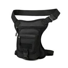 Motorcycle Thigh Bag|   Tactical Style, Can Hold Phone And Essentials, Lightweight, Zipper Closure, Adjustable Shoulder Strap, Running Belt - 黑色的 - 查看 3