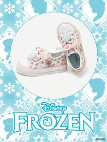 Disney 1 Pair Children's Sneakers, Including Princess, Anna Princess, And Arendelle Princess Sneakers, Suitable For Daily, Holiday Sports And Outdoor Wear. Comfortable, Non-Slip, Durable And Breathable Soles - Pink - View 2