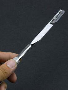 1 Piece Shaving Razor Underarm Knife Dual Edge Blade Foldable Shaver Hair Removal Beard Face Beauty Body Eyebrow Bikini - Silver - View 4