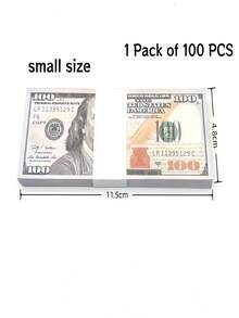 Tiền giả dùng làm đạo cụ phim/ảo thuật, không phải tiền thật, chỉ dùng để làm đạo cụ phim, không phải tiền lưu thông, có thể dùng để tạo không khí tiệc tùng, cảnh đám cưới, giảng dạy trực tuyến, v.v. - Nhiều màu - Xem 9