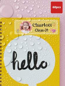 1/30/60/180/240pcs Personalized Photo & Name Stickers, Back To School Labels With Photo And Text, Transparent Waterproof PVC Self-Adhesive Labels, Suitable For Backpacks, Water Bottles, Lunch Boxes, Notebooks, Pencils, Personalized Gifts, Daycare - Multicolor - View 36