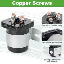 Heavy Duty 48V 4-Terminal Solenoid for Club Car EZGO  Golf Carts - Compatible with Club Car 101883601 EZGO 73231G01  JR1-H1950-00 - 586 Series - plata - Ver 5