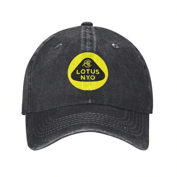 1pc Lotus NYO Embroidered Cotton Baseball Cap | 100% Breathable, Unisex Adjustable, Non-Stretch Fit, Hand Washable, Casual Dome Style, All-Season Headwear