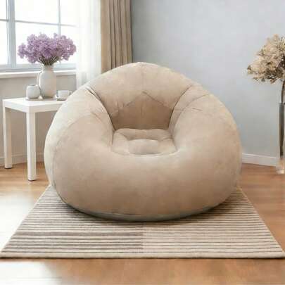 Inflatable Bean Bag Chair, Outdoor Inflatable Camping Chair, Inflatable Sofa, Foldable Portable Bean Bag Lounger, Movie Night Sofa