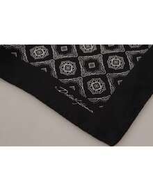 Dolce & Gabbana Geometric Pattern Handkerchief Men Black Other Accessories - Black - View 2