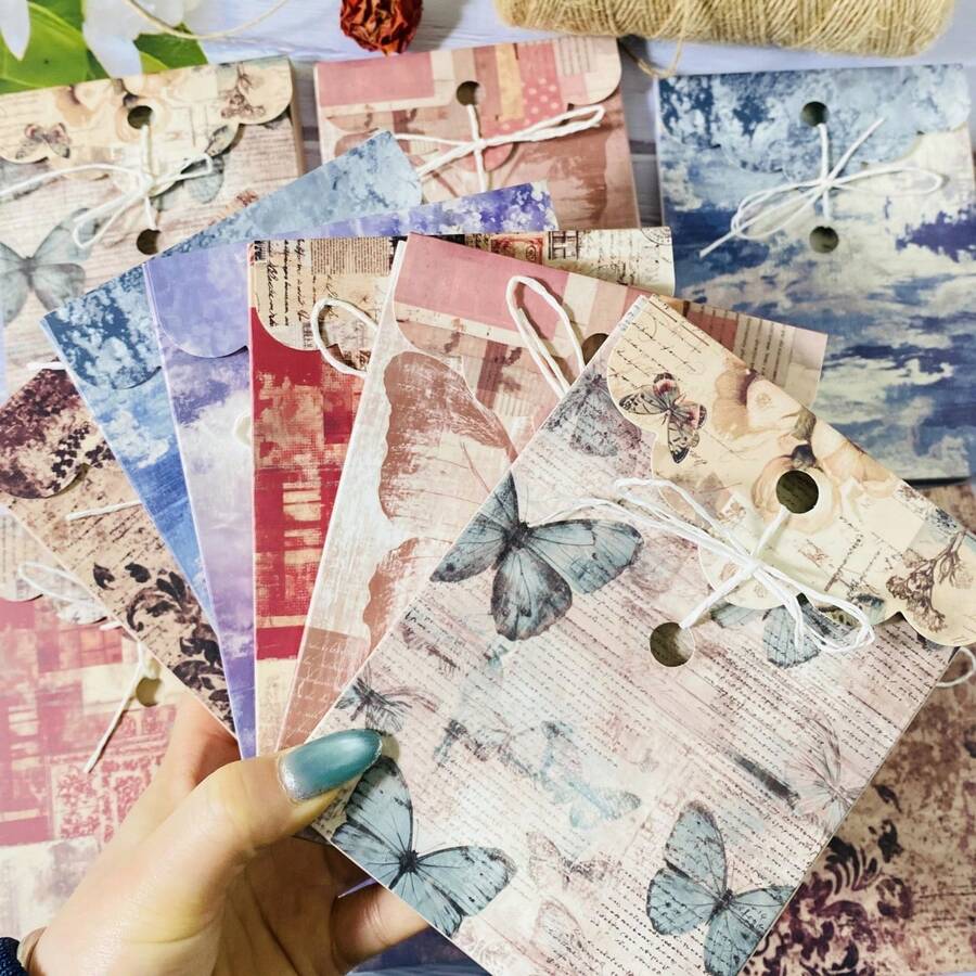 30 Tờ Giấy Trang Trí Sổ Lưu Niệm Phong Cách Cổ Điển Dùng Cho Album Và Thủ Công, Phụ Kiện Sổ Tay Cho Sổ Lưu Niệm, Sổ Nhật Ký, Giấy Trang Trí Sổ Tay, Trang Trí Ngày Lễ Giáng Sinh, Halloween, Ngày Valentine - giấy - Xem 1