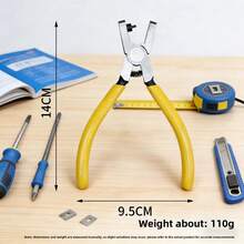 2.0毫米通用皮革打孔器，适用于薄皮带、鞋子、布艺狗项圈、DIY家居或手工艺项目、表带打孔器、皮革打孔钳 - 多色 - 查看 6