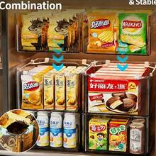 Minimalist Storage Cabinet, Desktop Snack & Miscellaneous Organizer Basket, Acrylic Display Rack - Multicolor - View 3