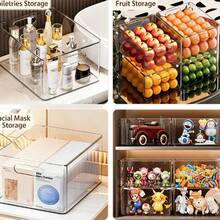 Minimalist Storage Cabinet, Desktop Snack & Miscellaneous Organizer Basket, Acrylic Display Rack - Multicolor - View 5