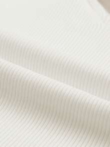 Acelitt Áo tank top dệt kim cổ chữ V không tay màu trơn dành cho nữ, kiểu dáng thường ngày, hở lưng, thích hợp cho kỳ nghỉ hè, màu trắng. - trắng - Xem 9