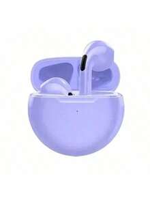 Pro 6 TWS 无线蓝牙耳机，兼容智能手机，无线蓝牙耳机，降噪耳机，160mAh 电池，带麦克风，Pro6 无线耳机 - 白色 - 查看 16