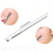 4-Piece Professional Blackhead Removal Set - Acne Removal Tools For Whitehead Acne Removal - Deep Cleansing And Skin Cleansing Tools For Acne Removal - Beauty Tools - Silver - View 6