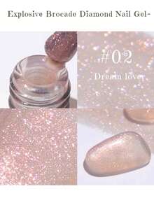 MISS SHAKA 10ml New Arrival Pink-Purple Glitter Nail Polish, 2026 Transparent Sparkling Whitening Nail Art Supplies, Valentine's Day - Multicolor - View 14